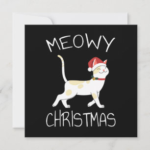 Meowy Christmas - Funny Christmas 2022 Invitation