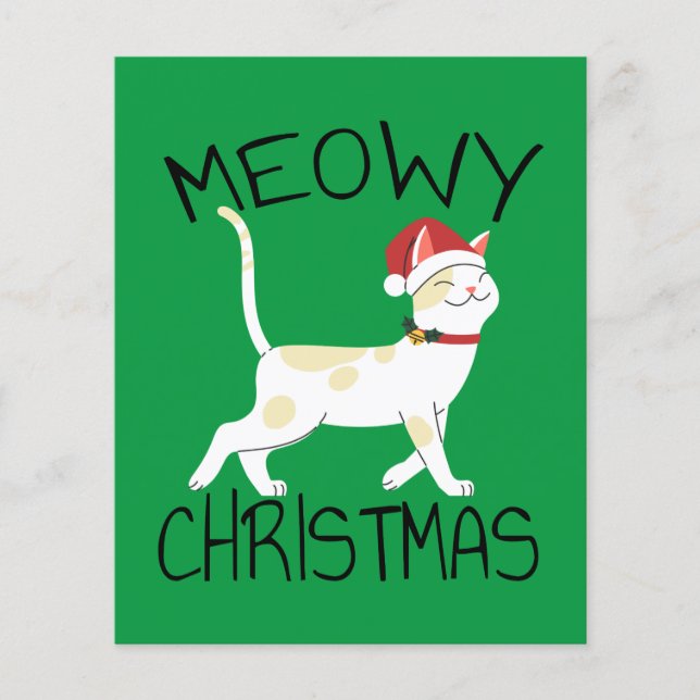 Meowy Christmas - Funny Christmas      Flyer (Front)