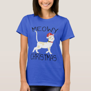Meowy Christmas - Funny Christmas T-Shirt