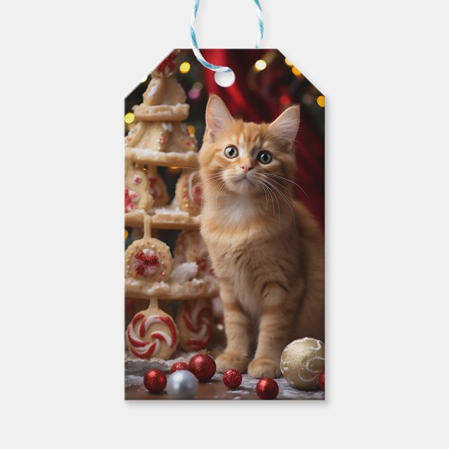 Meowy Christmas! Gift Tags (Front)