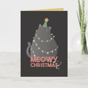 Meowy Christmas Holiday Card