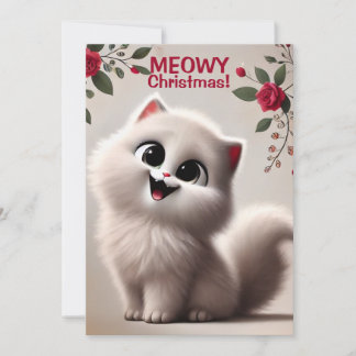 Meowy Christmas Holiday Card