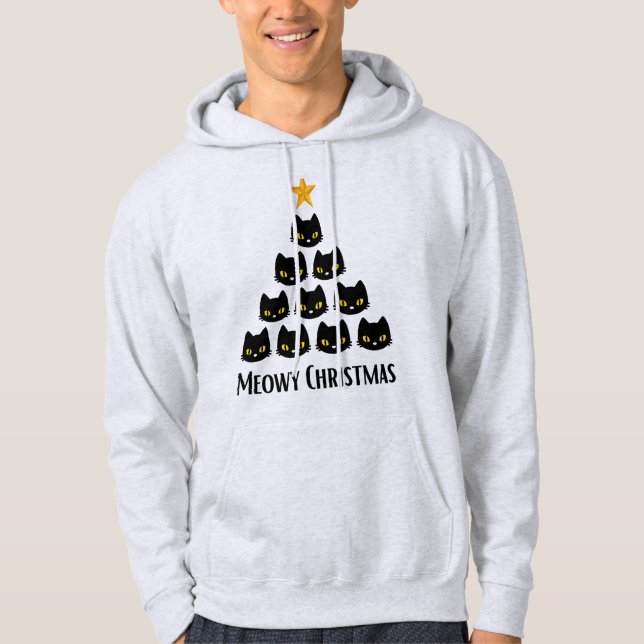 Meowy Christmas Hoodie (Front)
