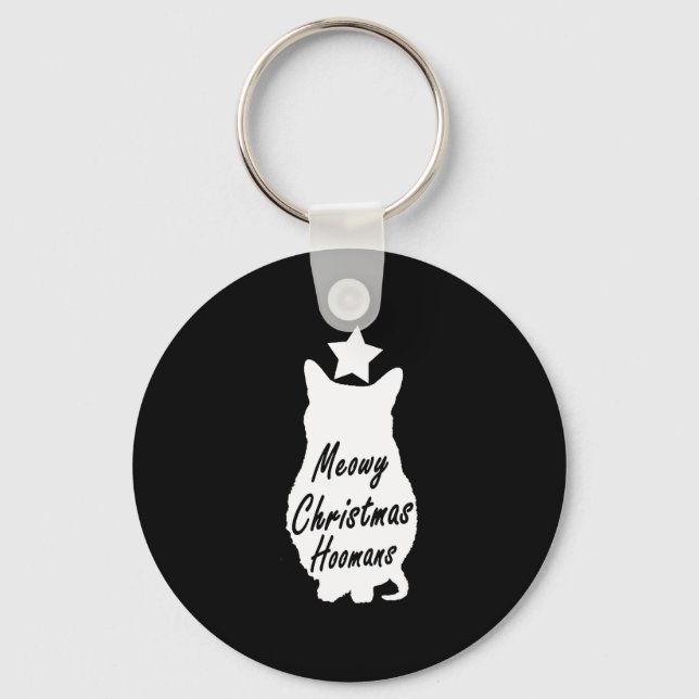 MEOWY Christmas       Keychain (Front)