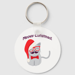 Meowy Christmas! Keychain