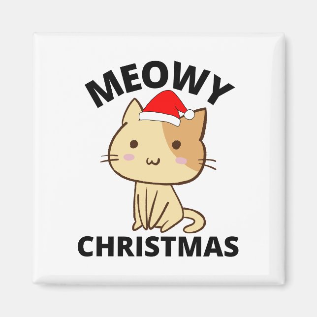 Meowy Christmas       Magnet (Front)
