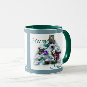 Meowy Christmas Mug