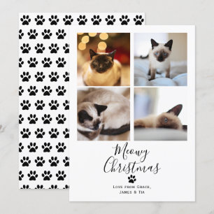 Meowy Christmas Pet Cat Christmas Card