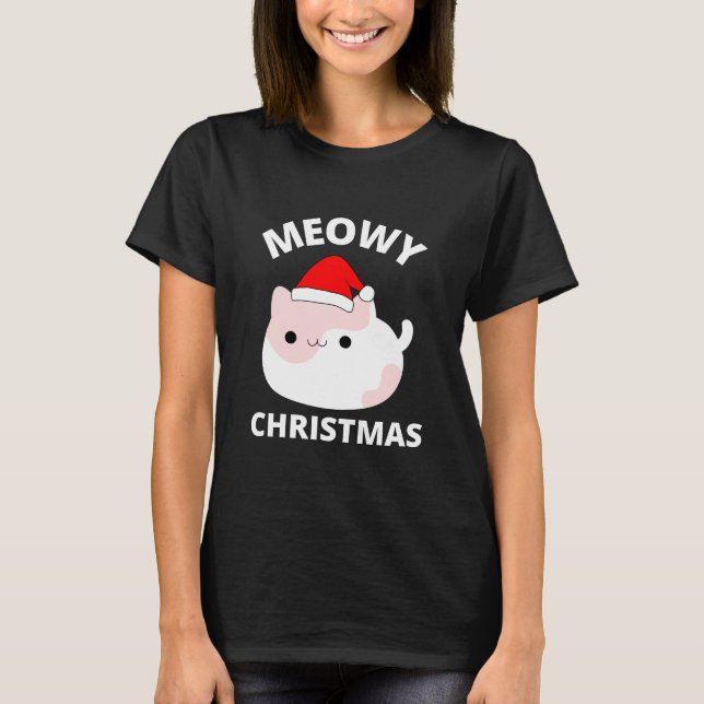 Meowy Christmas    T-Shirt (Front)