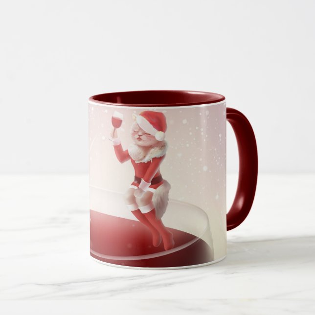 Meowy Christmas Toast Mug (Front Right)