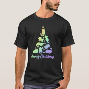 Meowy Christmas Tree   Pet Mom Cat Kitten T-Shirt