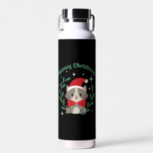 Meowy Christmas     Water Bottle