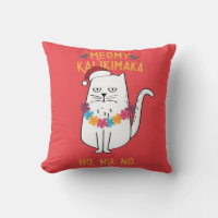 Meowy Kalikimaka Funny Cat Santa Hat Christmas