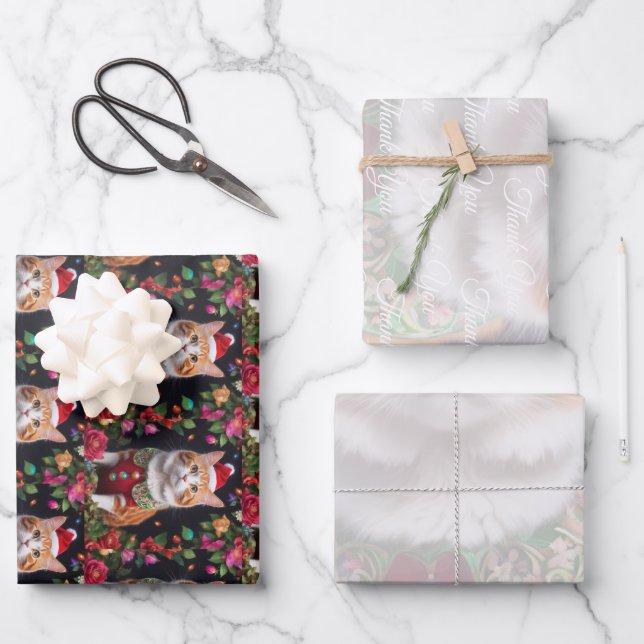  Meowy  Wrapping Paper Sheet (Front)