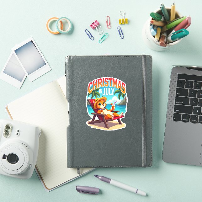 Meowy Xmas Summer Christmas In July Chillin Cool C (iPad Cover)