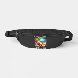 Meowy Xmas Summer Christmas In July Chillin Cool C Fanny Pack