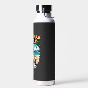 Meowy Xmas Summer Christmas In July Chillin Cool C Water Bottle
