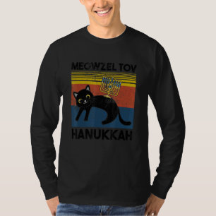 Meowzel Tov Chanukah Cute Jewish Cat Owner Ugly Ha T-Shirt