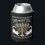 Meowzel Tov Funny Chanukah Hanukkah Ugly Sweater Can Cooler<br><div class="desc">Meowzel Tov Funny Chanukah Hanukkah Ugly Sweater</div>