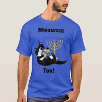 MeowzeL Tov Hanukkah Cat T-Shirt
