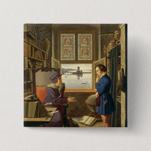 Mephisto and the Student, 1828 2 Inch Square Button