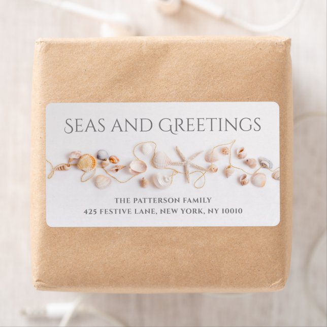 Mer Et Salutations Simple Moderne Plage Coquillage (En situation)