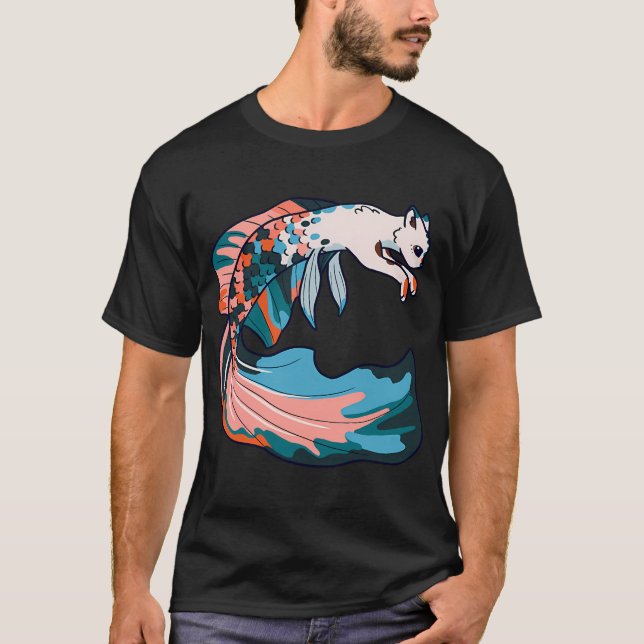 mer-kitty (design 1, colours 2/3) T-Shirt (Front)