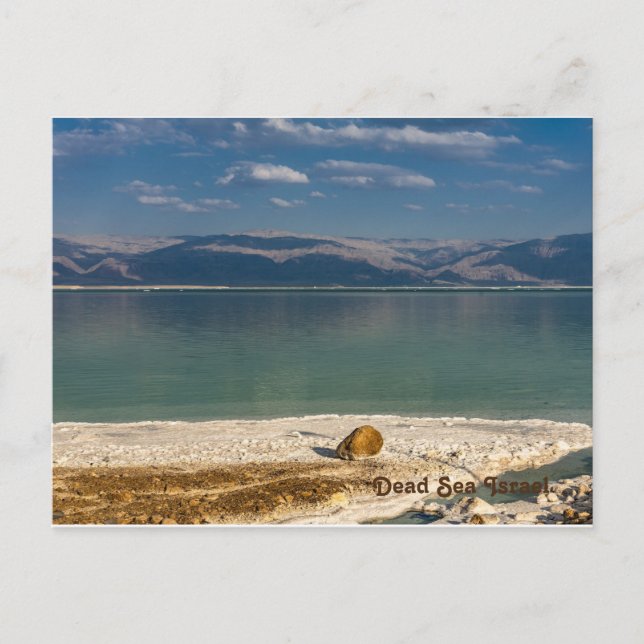 Mer Morte, Carte postale de vacances Israël (Devant)