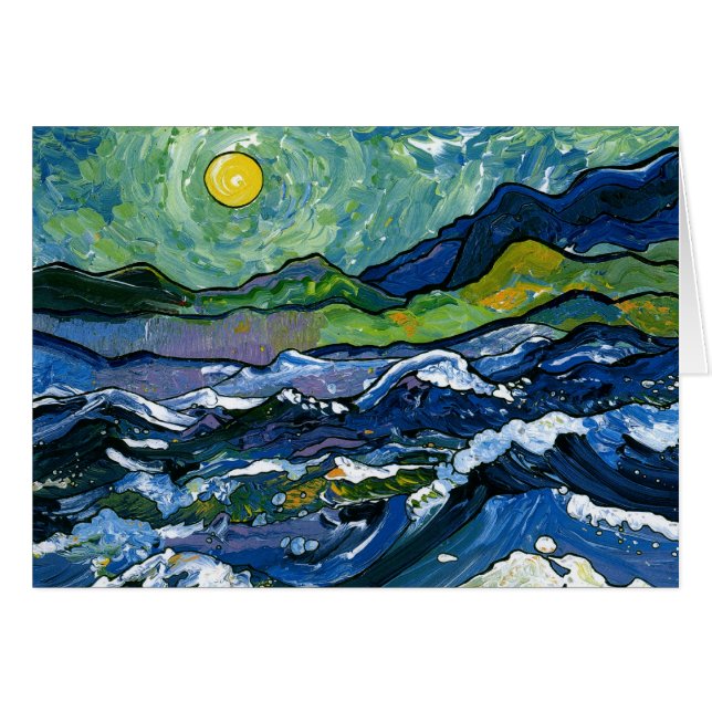 Mer orageuse (Devant horizontal)