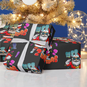 Mer rizz mas - Christmas Rizz funny Santa Wrapping Paper