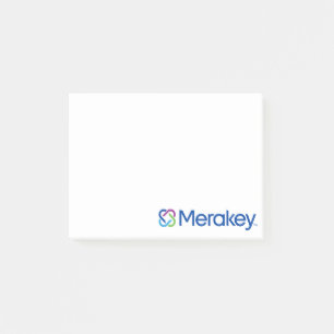 Merakey Logo 4x3" Post-It Notes