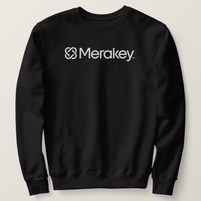Merakey Logo Black Sweatshirt (Design Front)