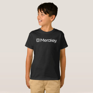 Merakey Logo Kid's Black T-Shirt (Hanes Tagless)