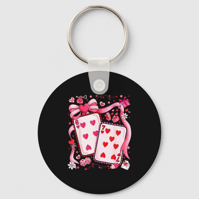 Meranian Dog Red Truck Christmas Tree Santa Ugly X Keychain (Front)