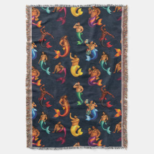 Merbear Lagoon Throw Blanket