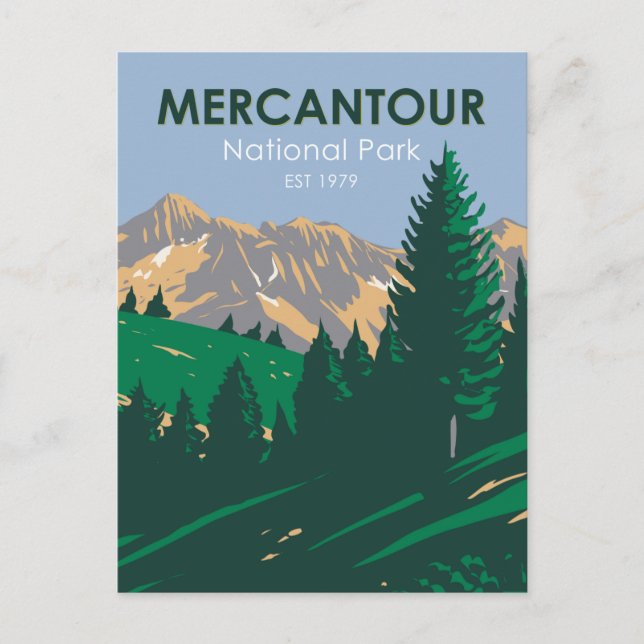 Mercantour National Park France Postcard (Front)