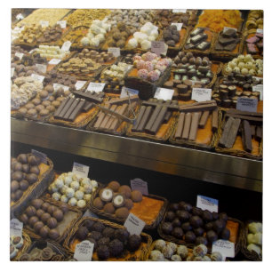 Mercat de Sant Josep, assorted chocolate candy Tile