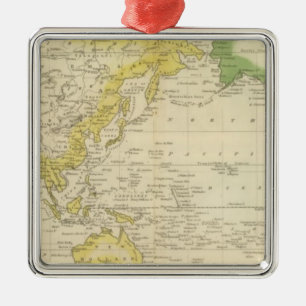 Mercator's Chart 2 Metal Ornament