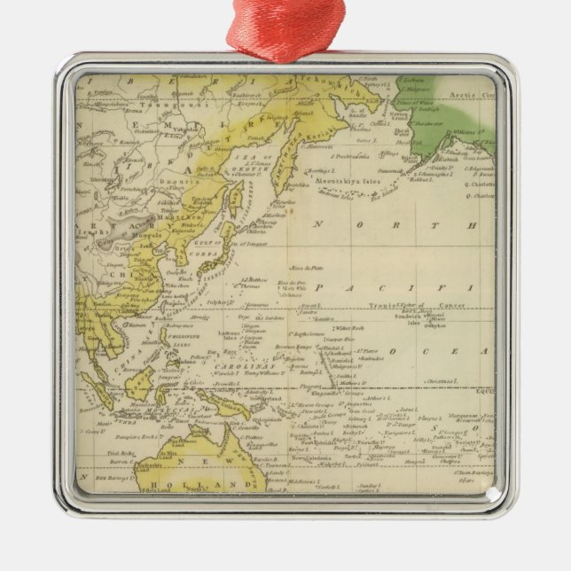 Mercator's Chart 2 Metal Ornament (Front)