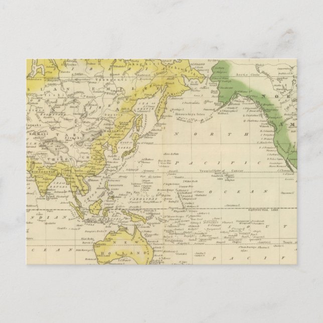 Mercator's Chart 2 Postcard (Front)