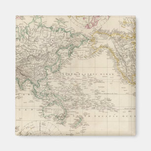 Mercators Projection of the world Magnet