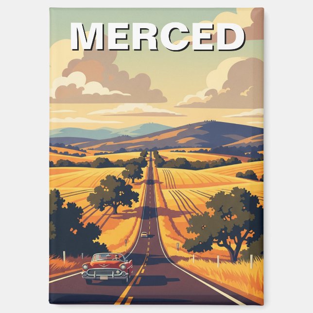 Merced California Central Valley Magnet (Front)