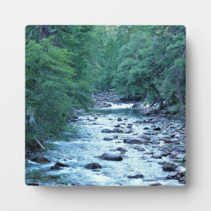 Merced River by Happy Isles, Yosemite, CA Plaque