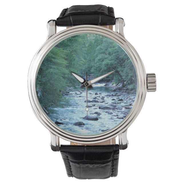 Merced River by Happy Isles, Yosemite, CA Watch (Front)