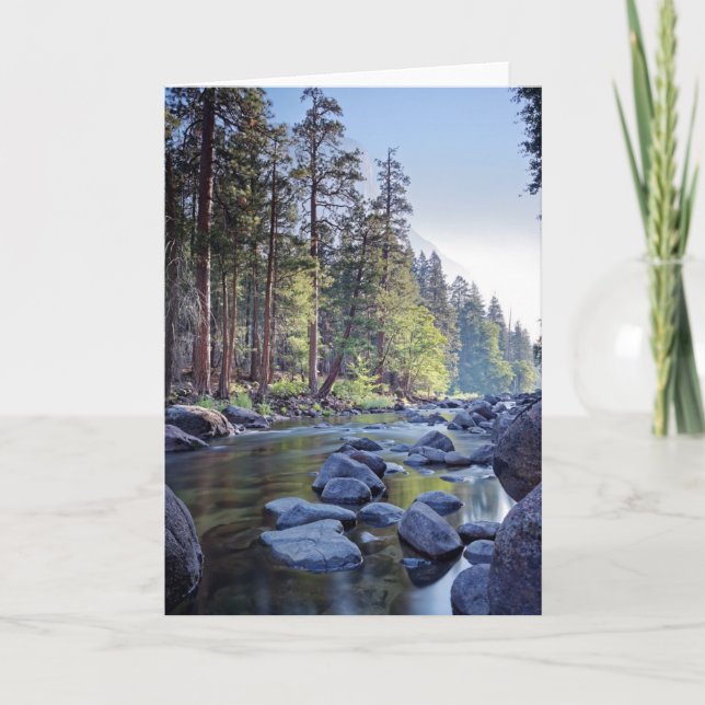 Merced River | Yosemite National Park at Sunrise Card (Front)