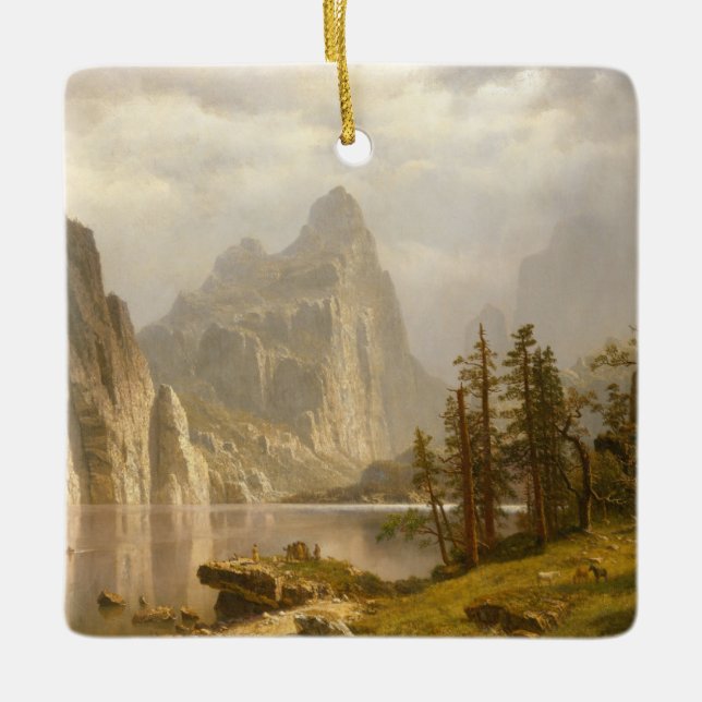 Merced River, Yosemite Valley Ceramic Ornament (Front)