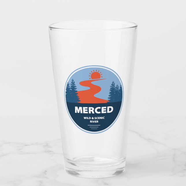 Merced Wild And Scenic River California Glass (Front)