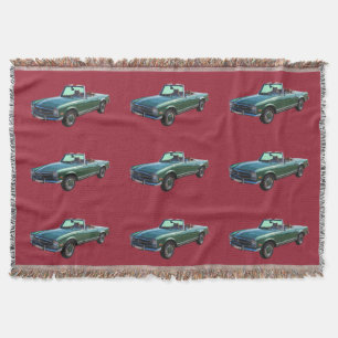 Mercedes Benz 280 SL Convertible Throw Blanket