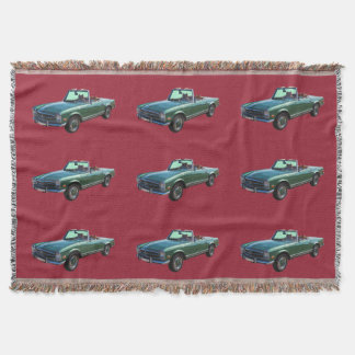 Mercedes Benz 280 SL Convertible Throw Blanket