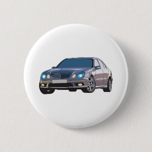 Mercedes Benz 2 Inch Round Button
